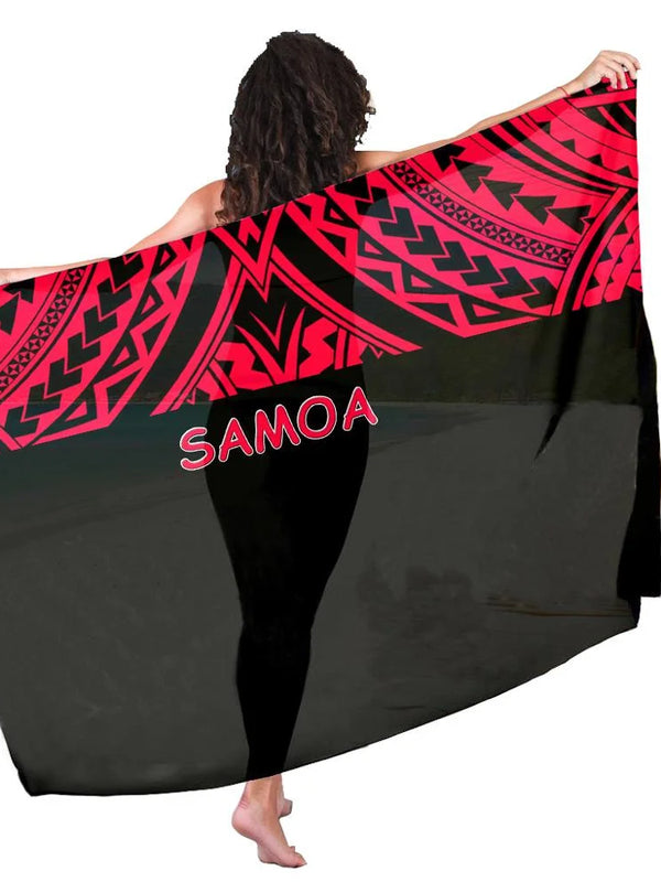 Jace Hawaiian floral wrap sarong cover-up women Polynesian print