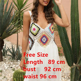Jace crochet beach cover-up tunic dress white women's beachwear