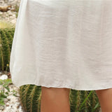 Jace crochet beach cover-up tunic dress white women's beachwear