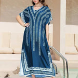 Jace printed kaftan beach cover-up women resort holiday