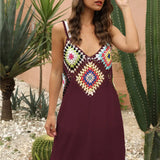 Jace crochet beach cover-up tunic dress white women's beachwear