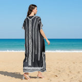 Printed Kaftan Beach Cover-Up — Jace Swimwear
