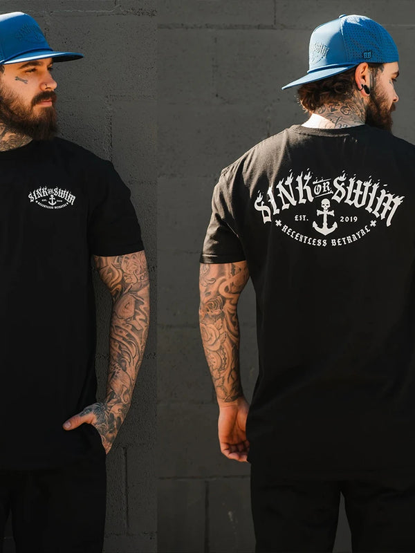 Mens T Shirt Men's Short Sleeve T-shirts Male T-shirt Essentials Clothes Cotton Tee Tops and Tees Gothic Clothing Man New Gym