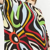 Jace printed beach robe cover-up women long lightweight
