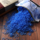 Colorful beach hair ties set assorted colors for women