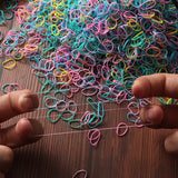 Colorful beach hair ties set assorted colors for women