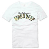 Mens Brand Fashion T-shirt Summer T Shirts Mobb Deep Mens Infamous on Red T-shirt Red Unisex Short Sleeve Male Casual Tee-shirt