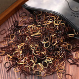 Colorful beach hair ties set assorted colors for women