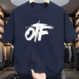 Men's Letter-Print Summer Tee