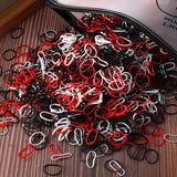 Colorful beach hair ties set assorted colors for women
