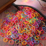 Colorful beach hair ties set assorted colors for women