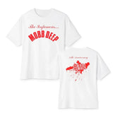 Mens Brand Fashion T-shirt Summer T Shirts Mobb Deep Mens Infamous on Red T-shirt Red Unisex Short Sleeve Male Casual Tee-shirt