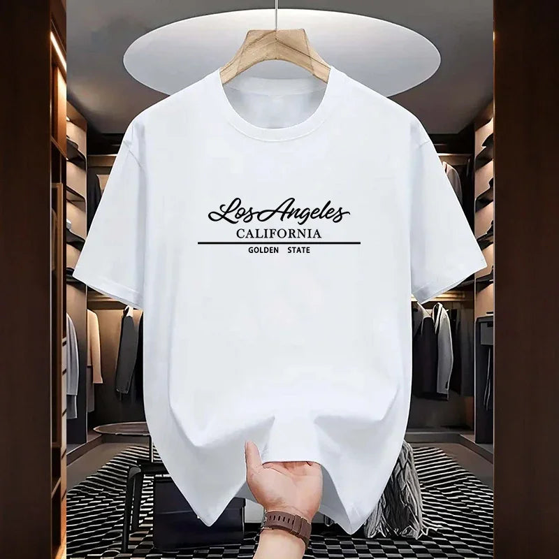 2026 Mens T-shirt 100% Cotton Casual O Neck Short Sleeve Outdoors Sports Jogging Man Clothes Summer y2k Comfortable T-shirt Tops