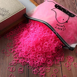 Colorful beach hair ties set assorted colors for women