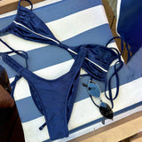 Push-Up Bandeau Micro Bikini — Strappy Detail — Jace Swimwear
