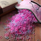 Colorful beach hair ties set assorted colors for women