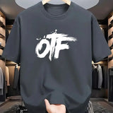 Men's Letter-Print Summer Tee