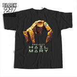 Mens T Shirt Project Hail Mary Print Summer Tee Harajuku Unisex Loose Fit Casual Streetwear Graphic Fashion Trend Hot Sale Cool